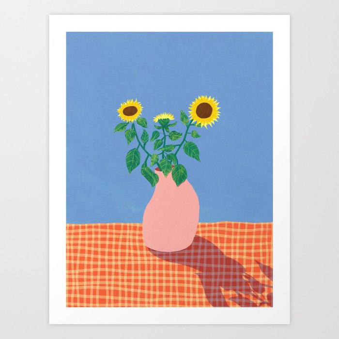 Sunflowers in Bloom Art Print