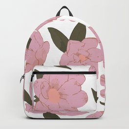 Cold pink magnolias pattern Backpack