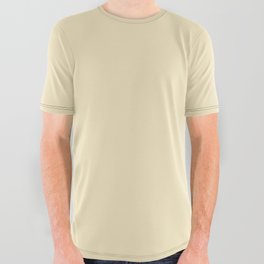New Cream Yellow All Over Graphic Tee