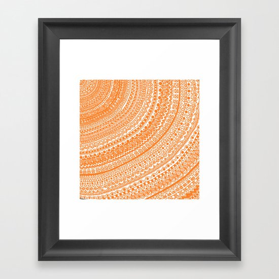 Orange Pulse o3. Framed Art Print