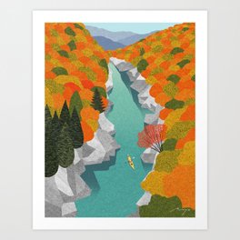 Autumn Valley (2017) Art Print