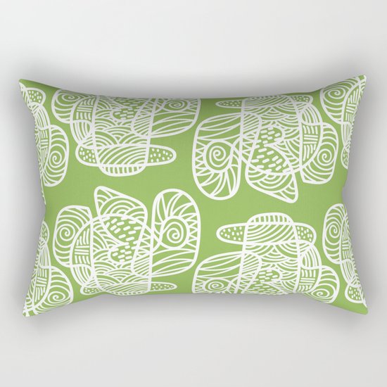 A Lot of Lines Rectangular Pillow