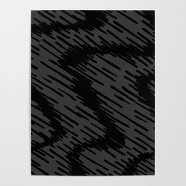 Dark abstract swirls pattern, Line abstract splatter Digital Illustration Background Poster