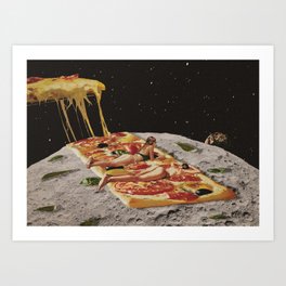 Sexy pizza Art Print