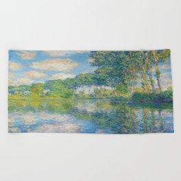 Claude Monet - Poplars on the Epte (1891) Beach Towel