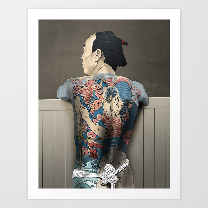 Tattoo Yakuza Art Print By Jamoze Society6