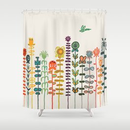 Happy garden Shower Curtain
