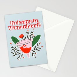 welcome to womanhood Stationery Card
