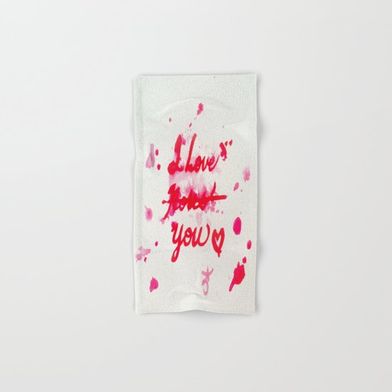 I Love Roses... I Mean, I Love You Hand & Bath Towel