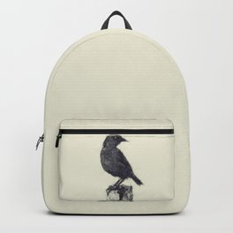 Bird Backpack | Illustration, Wild, Wildlife, Graphic, Silhouette, Animal, Feeding, Feather, Wing, Drawing 