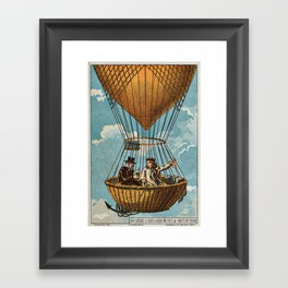 Hot Air Balloon - Early Flight III Framed Art Print