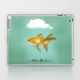 Giant Goldfish Under a Cloud Laptop Skin