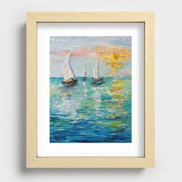 Sailing Recessed Framed Print