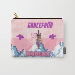 Pink Roblox Girl Carry-All Pouch | Pinkgirl, Gaminggirl, Unicorngirl, Gracefaithgirl, Gamergirl, Graphicdesign, Roblox, Robotgirl, Montaingirl, Digital 