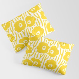 Wild Flowers Yellow Pillow Sham