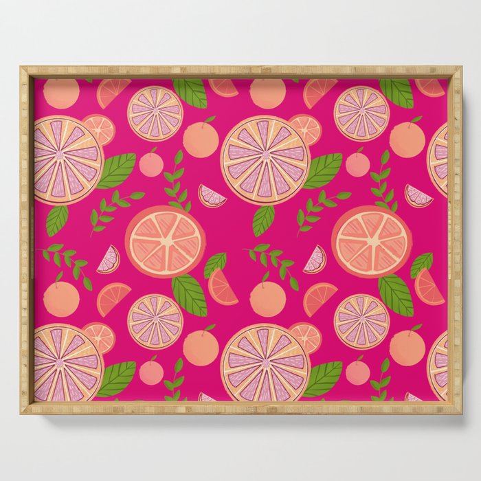 Citrus - Bright Pink Serving Tray