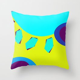 sunshine purple Throw Pillow