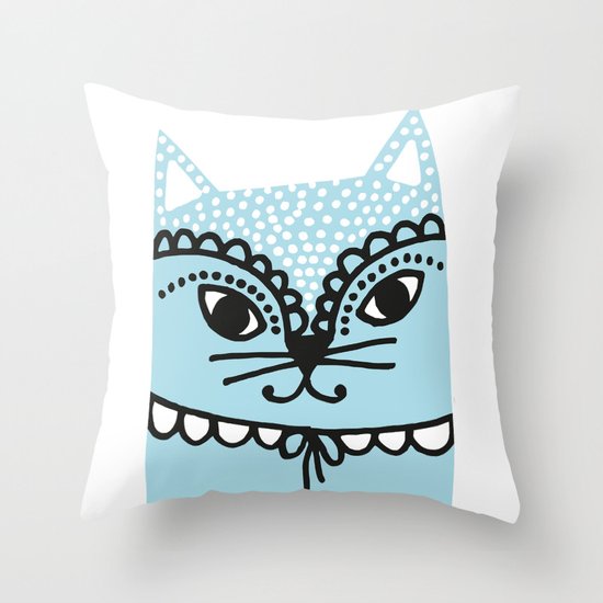 Katze #1 Throw Pillow