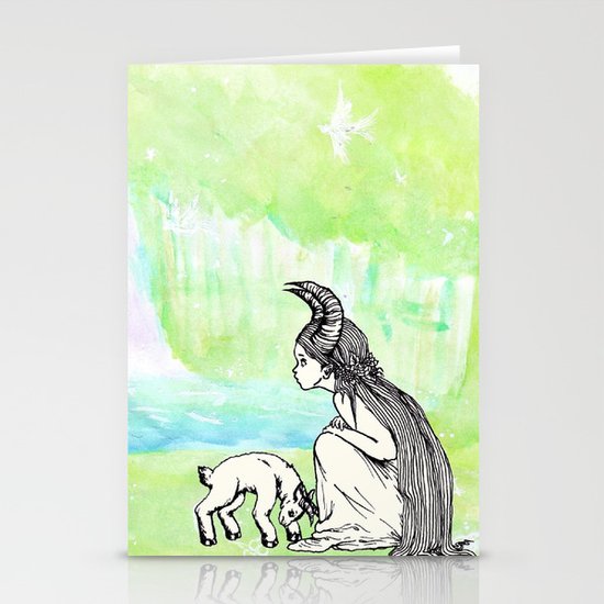 Welcome Home Capra Princess Stationery Cards