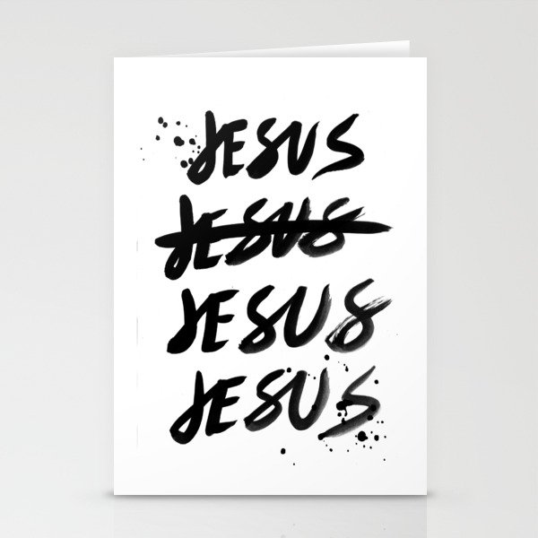 #JESUS2019 - Jesus black Stationery Cards