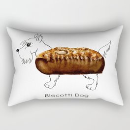 Dog Treats - Biscotti Dog Rectangular Pillow