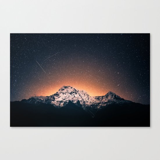 Magical Mountain #galaxy #photography Canvas Print