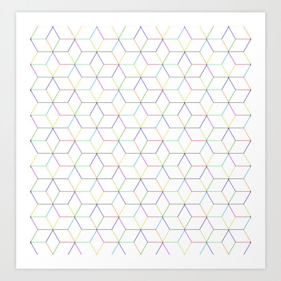 Shapes & Colors Art Print