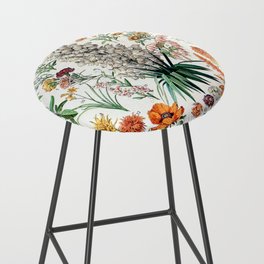 Adolphe Millot - Fleurs B - French vintage poster Bar Stool