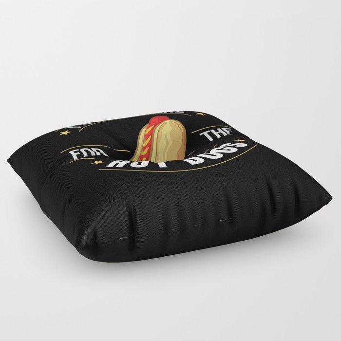 Hot Dog Chicago Style Bun Stand American Floor Pillow