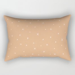 Minimal X's in Sandstone Rectangular Pillow