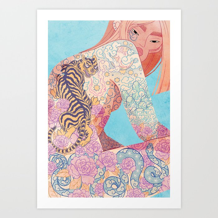 ALL COVERED Art Print