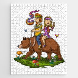 Hippies Forest Adventure Jigsaw Puzzle
