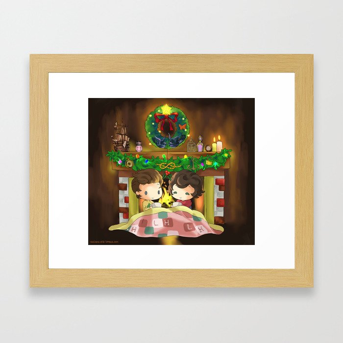 One Direction - Harry and Louis Christmas 2 Framed Art Print