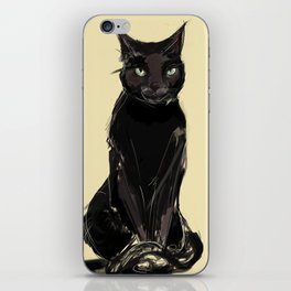 Black Cat iPhone Skin