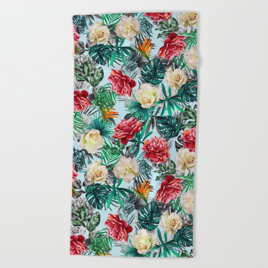 TROPICAL PATTERN-06 Beach Towel