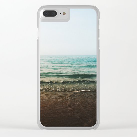 Vivid Morning Waves Clear iPhone Case