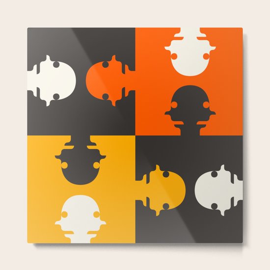 PUZZLED Metal Print