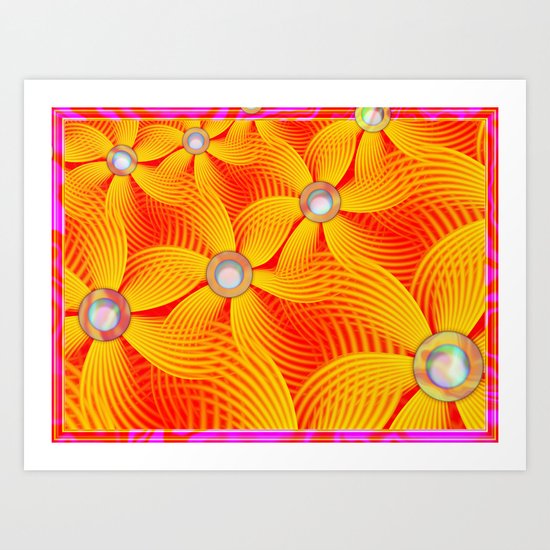Les Fleurs Art Print