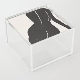 Nude in yellow black var Acrylic Box