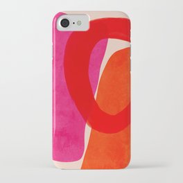 relations IV - pink shapes minimal painting iPhone Case | Hygge, Pattern, Art, Organicgeometry, Nordic, Color, Shapes, Watercolor, Graphicdesign, Pink 