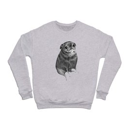 Sweet Black Pug Crewneck Sweatshirt