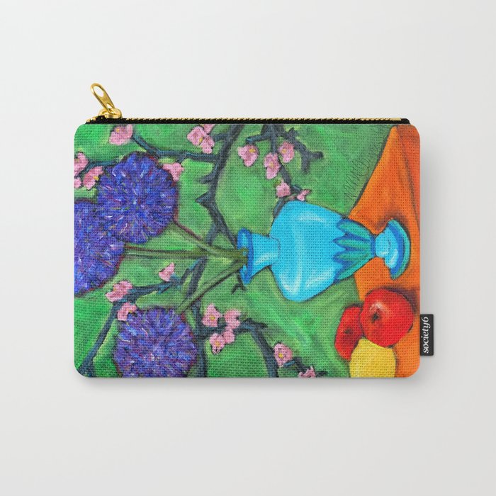 Allium on Orange Table Carry-All Pouch