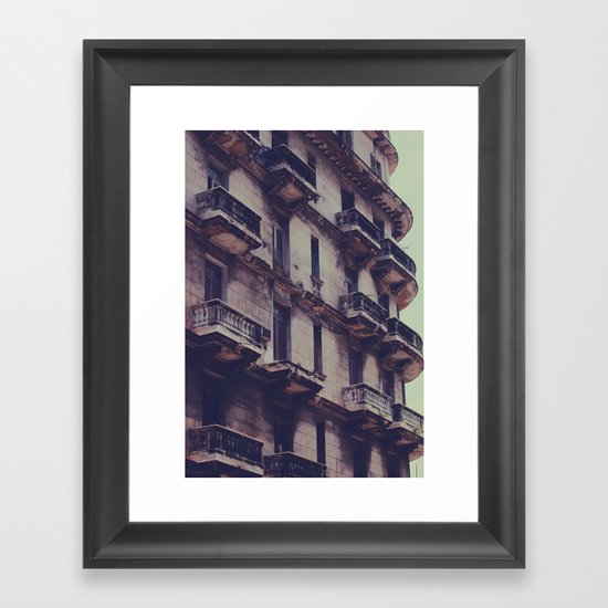missing balcony Framed Art Print