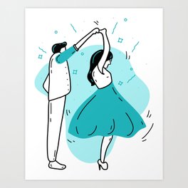 Lets Dance! Art Print