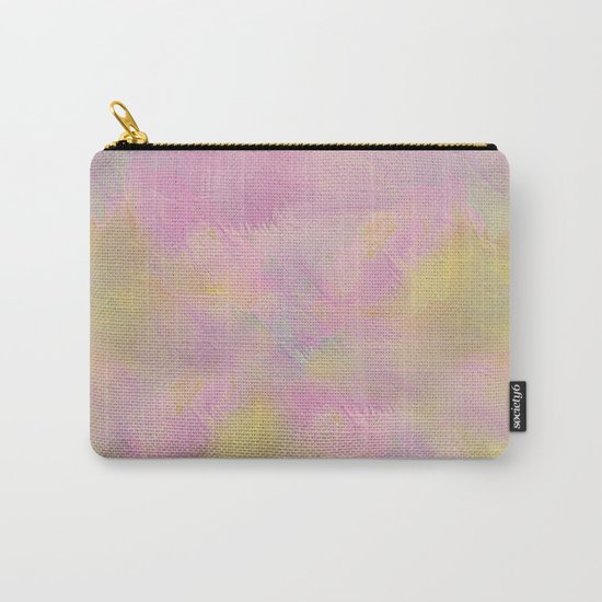 Soft Pastel Feathered Abstract Carry-All Pouch