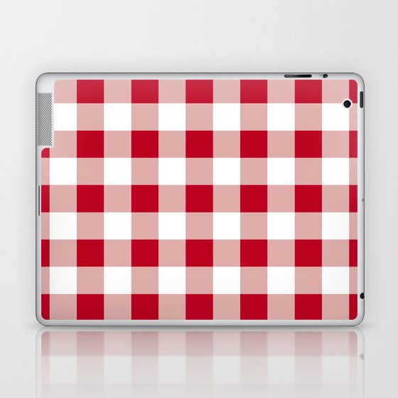 Classic Check - red Laptop & iPad Skin
