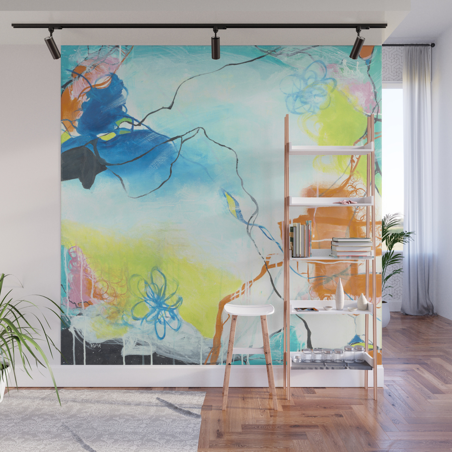 The Dreaming Square Abstract Expressionism Wall Mural By Cogwurx