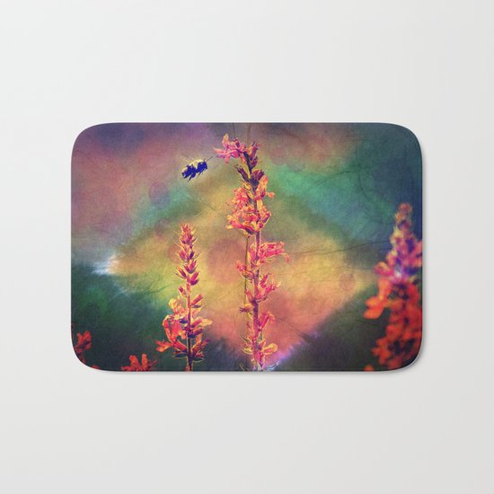 Bee N Wildflowers Diamond Earth Tones Bath Mat