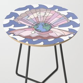 The World is Your Oyster Side Table