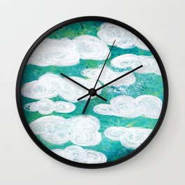 Into the Clouds Wall Clock